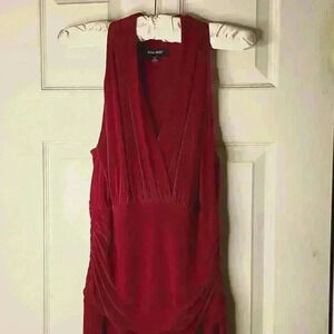 Nine West Heartbeat red dress cocktail size 10 romantic date night